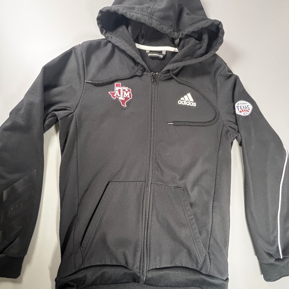 Adidas‎ Texas A&M Aggies Full Zip Hoodie Mens M AEROREADY Texas Bowl SEC
